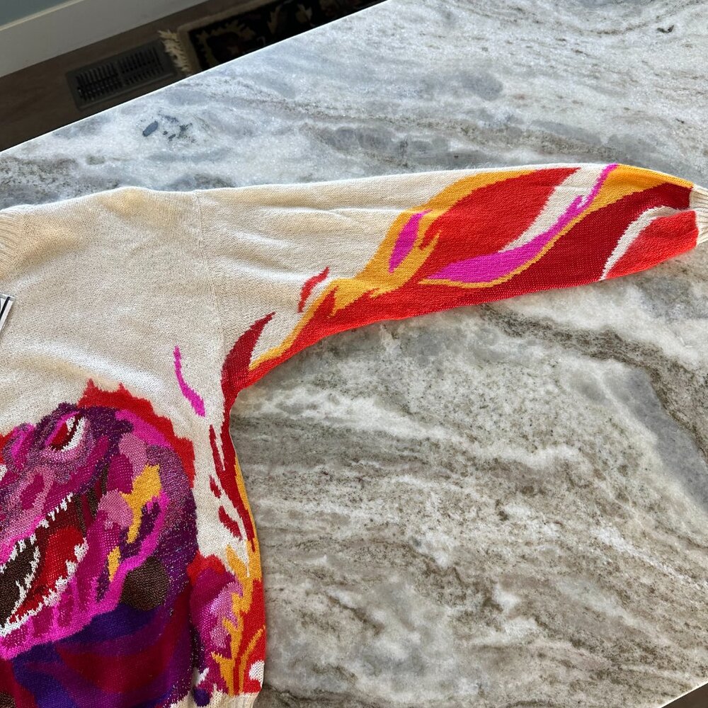 KRIZIA Vintage Dragon Sweater - Size 38 - New with Tags - 1980s - Made in Italy. - Picture 4 of 8